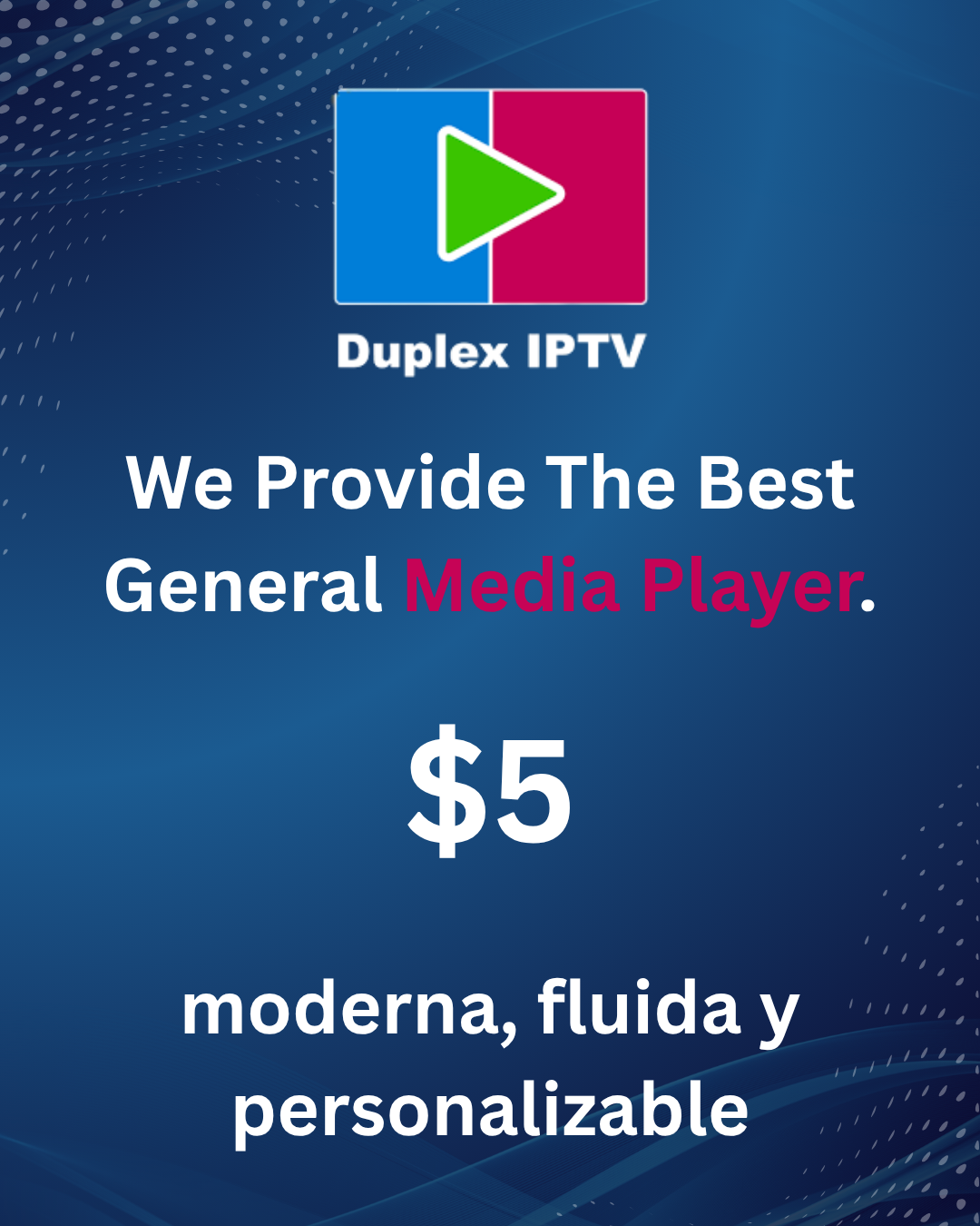 Duplex IPTV app para Smart TV, Android y Fire TV – Compatible con listas M3U y EPG en Honduras