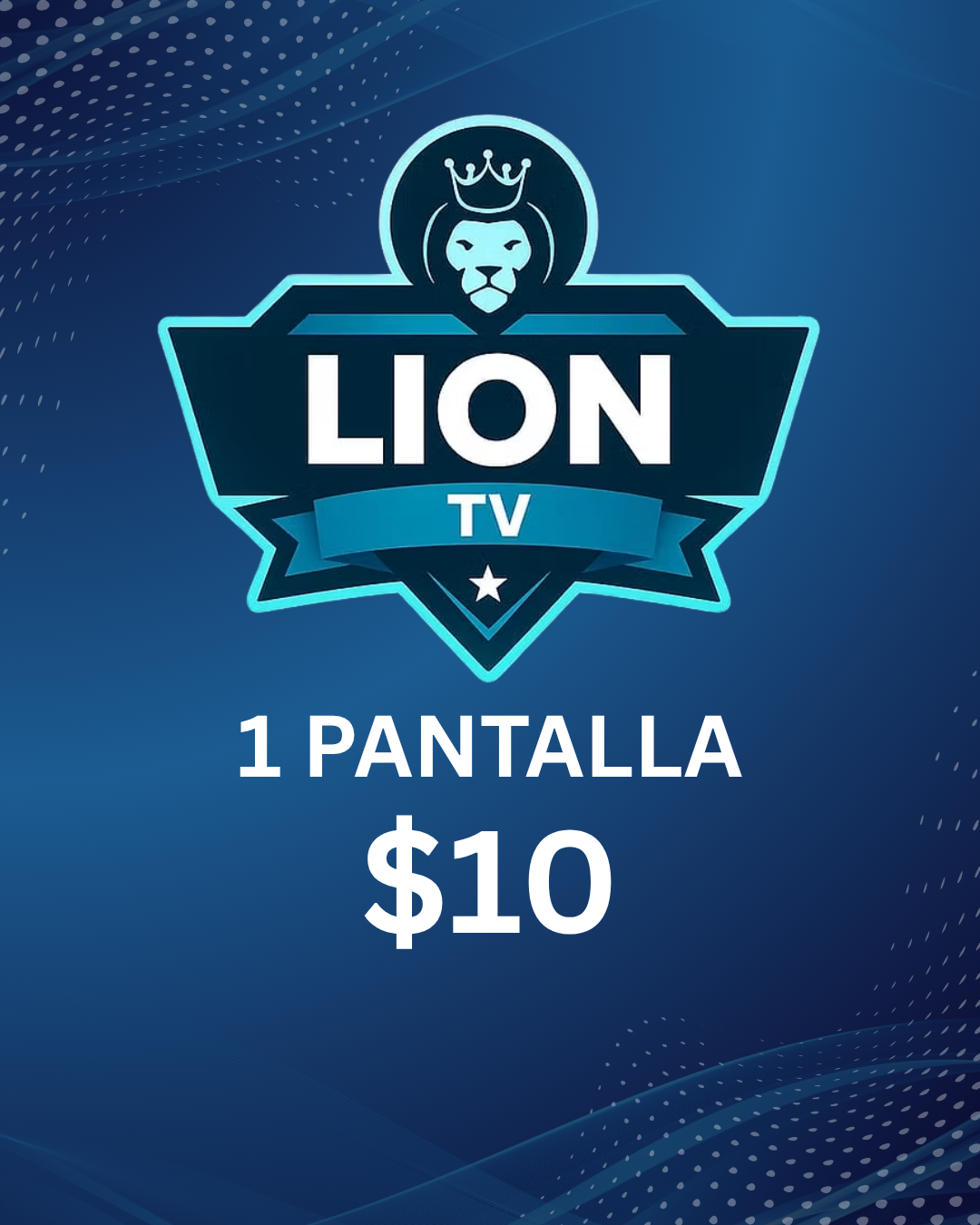 Plan IPTV para 1 pantalla – Lion TV Premium con canales en vivo, series y películas en Honduras y Latinoamérica