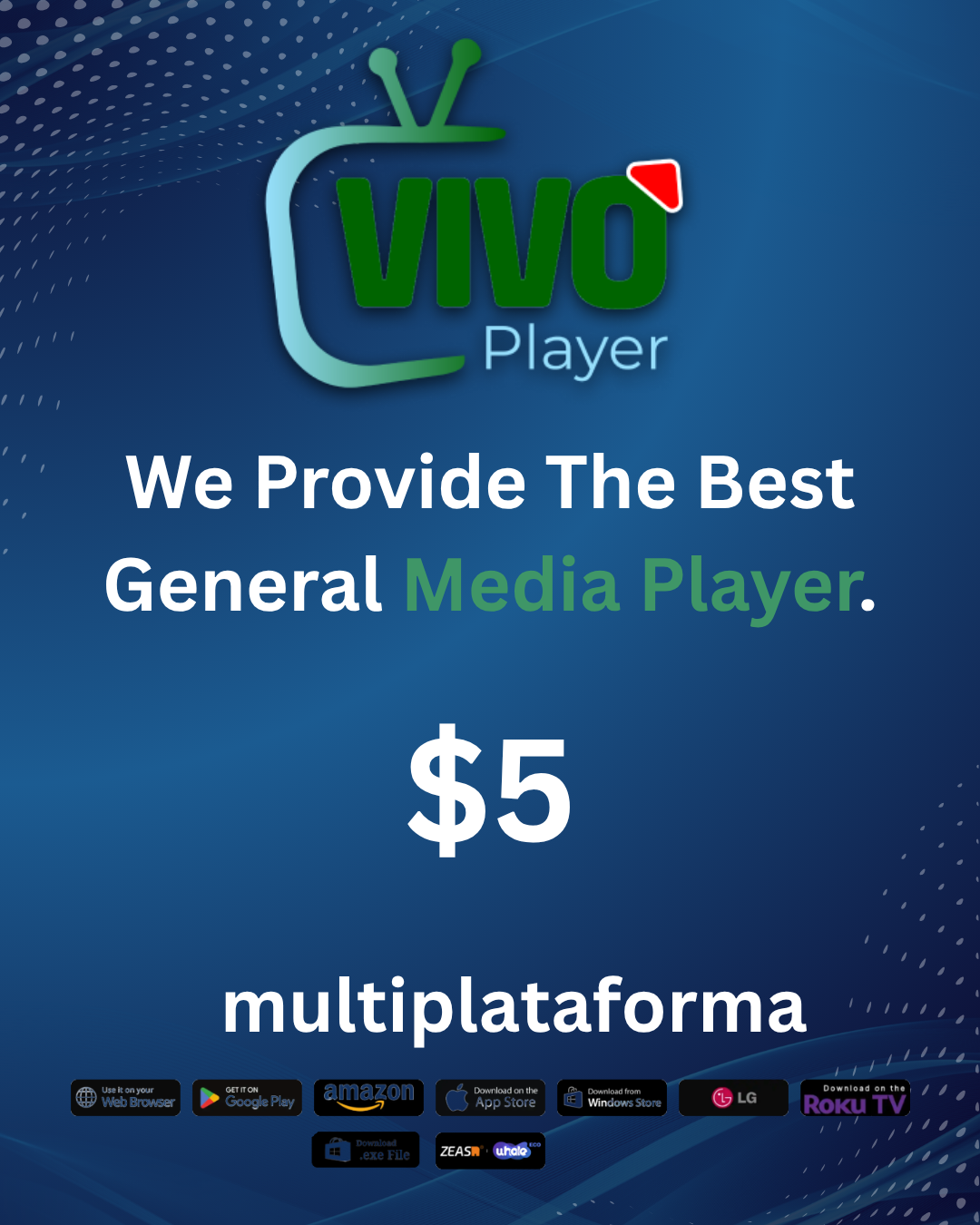 Vivo Player IPTV App para Smart TV y Android – Compatible con listas M3U, EPG y Catch-Up TV