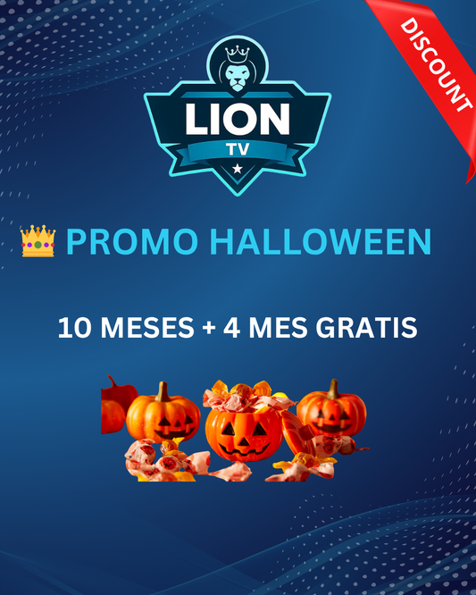 👑 Promo Halloween – 10 meses + 4 meses gratis
